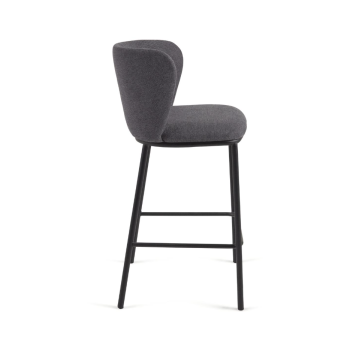 Tabouret en chenille Ciselia, hauteur d'assise 65 cm