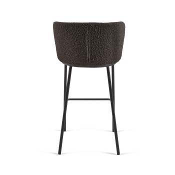 Tabouret en peau lainée Ciselia