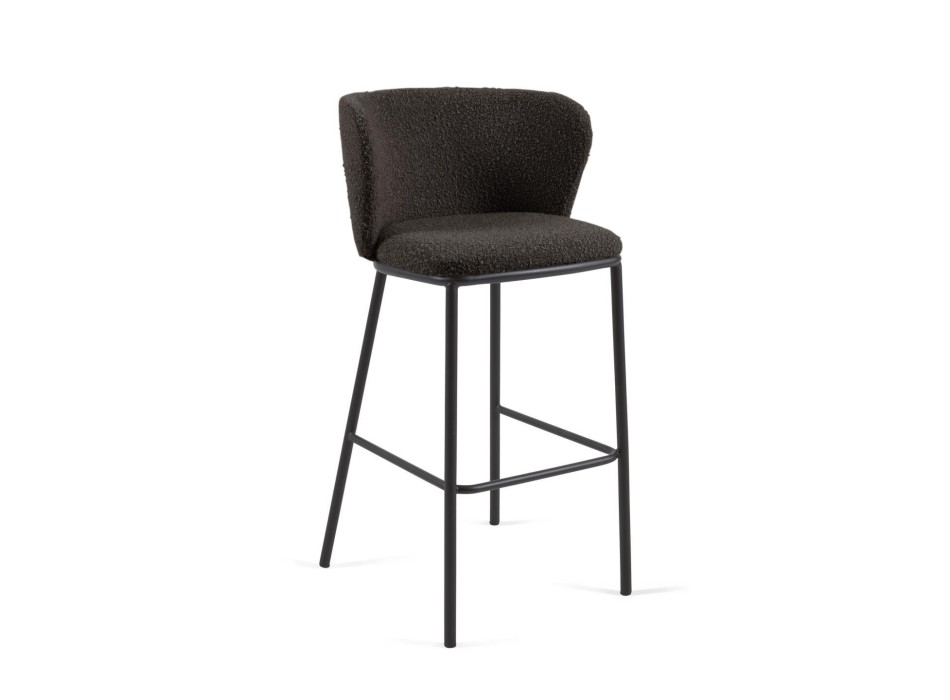 Tabouret en peau lainée Ciselia