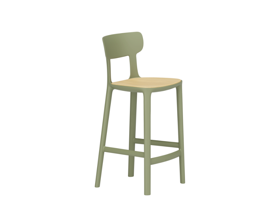 Tabouret de cuisine en bois CANOVA - INFINITI