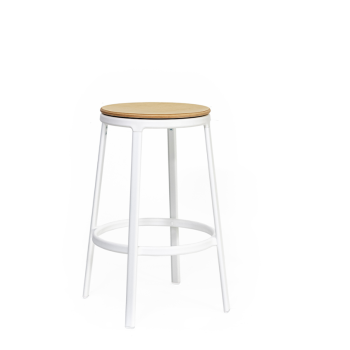 ROUND&ROUND - Tabouret de cuisine pivotant en bois INFINITI