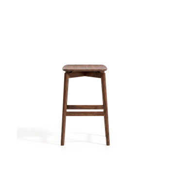 Tabouret Evera en placage chêne avec finition