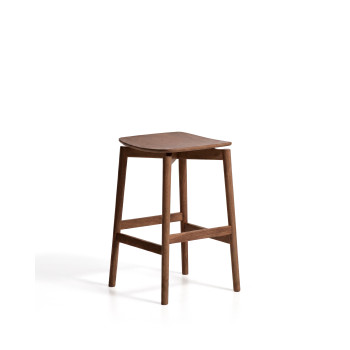 Tabouret Evera en placage chêne avec finition