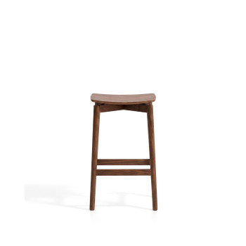 Tabouret Evera en placage chêne avec finition