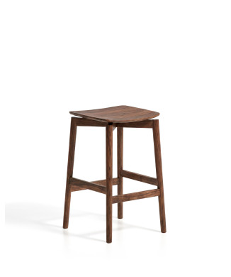 Tabouret Evera en placage chêne avec finition
