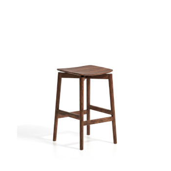 Tabouret Evera en placage chêne avec finition