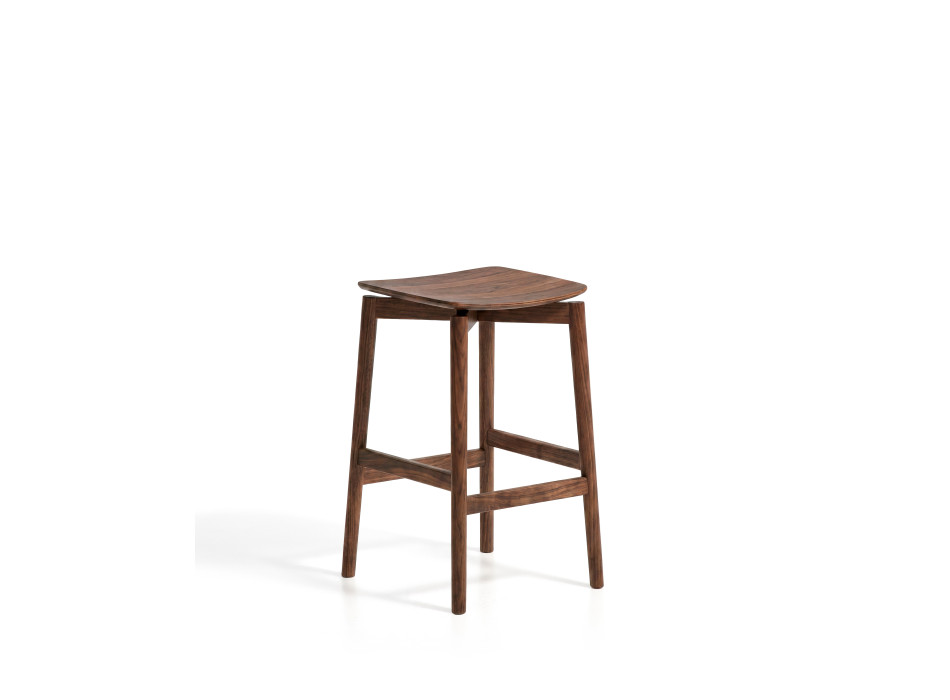 Tabouret Evera en placage chêne avec finition