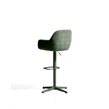 Tabouret pivotant Dorina en chenille