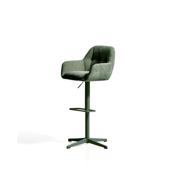 Tabouret pivotant Dorina en chenille