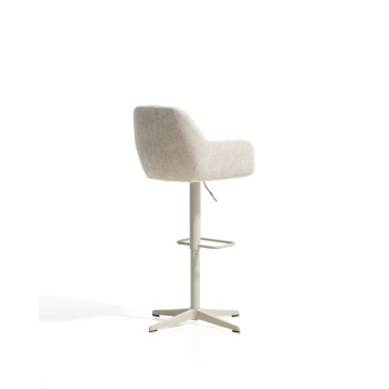 Tabouret pivotant Dorina en chenille