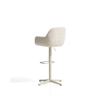Tabouret pivotant Dorina en chenille