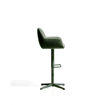 Tabouret pivotant Dorina en chenille