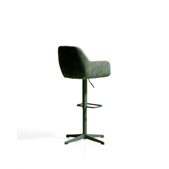 Tabouret pivotant Dorina en chenille