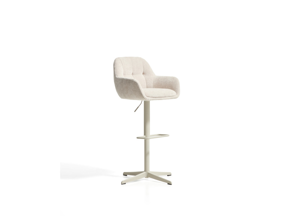 Tabouret pivotant Dorina en chenille