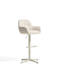 Tabouret pivotant Dorina en chenille