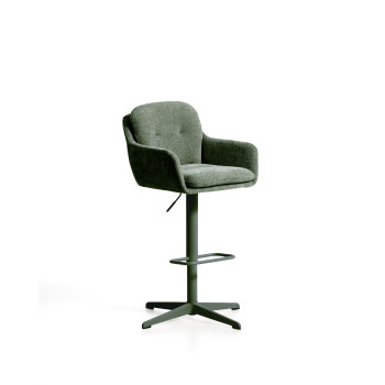 Tabouret pivotant Lexa en chenille