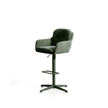Tabouret pivotant Lexa en chenille