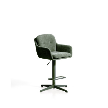 Tabouret pivotant Lexa en chenille