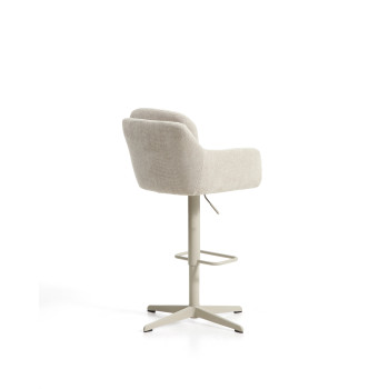 Tabouret pivotant Lexa en chenille