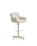 Tabouret pivotant Lexa en chenille