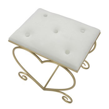 TABOURET CRÈME COEUR