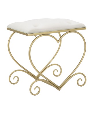 TABOURET CRÈME COEUR