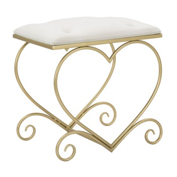 TABOURET CRÈME COEUR