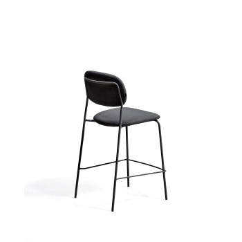 Tabouret empilable Meli en chenille