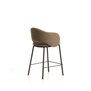 Tabouret Maina en chenille épaisse