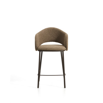 Tabouret Maina en chenille épaisse