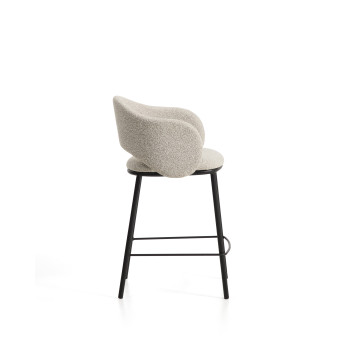 Tabouret Maina en chenille épaisse