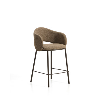 Tabouret Maina en chenille épaisse