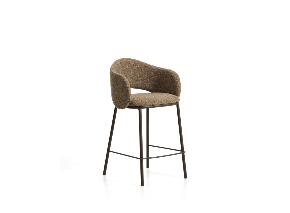 Tabouret Maina en chenille épaisse