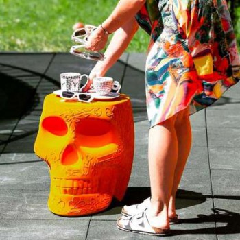 TABOURET ET TABLE MEXICO FINITION VELOURS 70002 QEEBOO