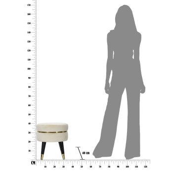 TABOURET PARIS CRÈME/DORÉ