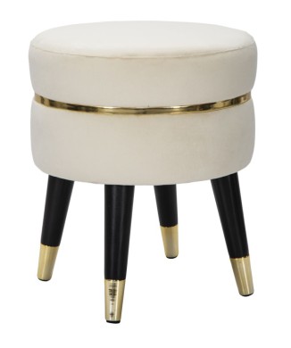 TABOURET PARIS CRÈME/DORÉ