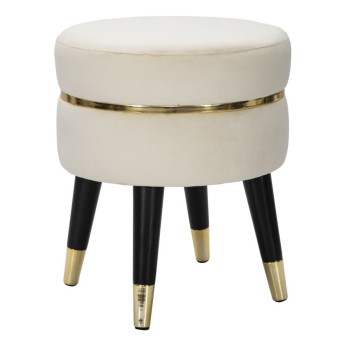 TABOURET PARIS CRÈME/DORÉ