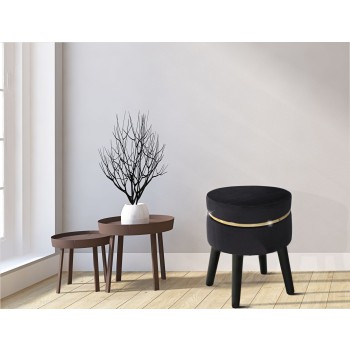 TABOURET PARIS NOIR