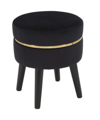 TABOURET PARIS NOIR