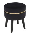 TABOURET PARIS NOIR