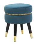 TABOURET PARIS VERT/OR