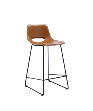 Tabouret Zahara en cuir synthétique