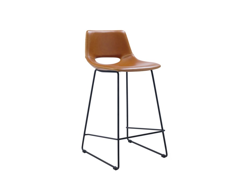 Tabouret Zahara en cuir synthétique