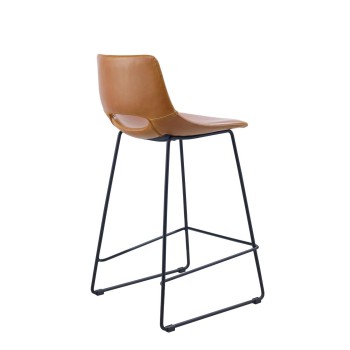 Tabouret Zahara en cuir synthétique
