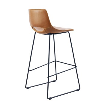 Tabouret Zahara en cuir synthétique