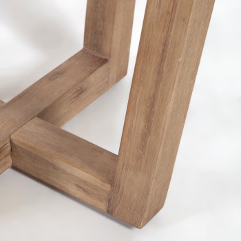 Table ronde Shanelle en terrazzo blanc Ø 120 cm