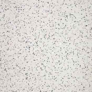 Table ronde Shanelle en terrazzo blanc Ø 120 cm