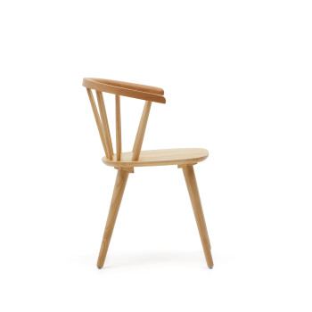 Silla Trise DM et madera maciza de caucho avec laque naturelle