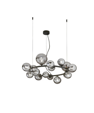 SUSPENSION NOIRE MIEL 16XG9 82X82X161CM