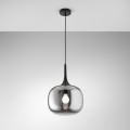 LAMPE SUSPENDUE JAIPUR FUMÉE/NOIRE 1XE27 30X30X150CM